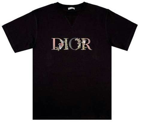 dior flower embroidered t shirt|Embroidered T.